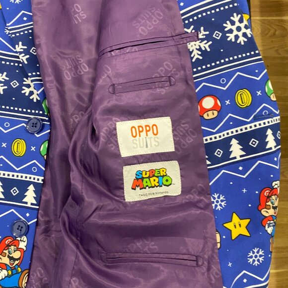 OppoSuits Super Mario Holiday Blazer Mens Size 42 (L). FIts like a Mens Large. - Picture 3 of 8